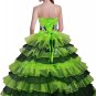 Classy Lime Green And Black Ball Gown Quinceanera Dresses