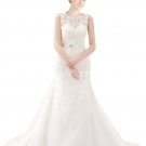 New White/ivory Lace Wedding Dresses  Custom Made