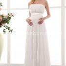 Ivory Chiffon Plus Size Maternity Wedding Dresses With Belt
