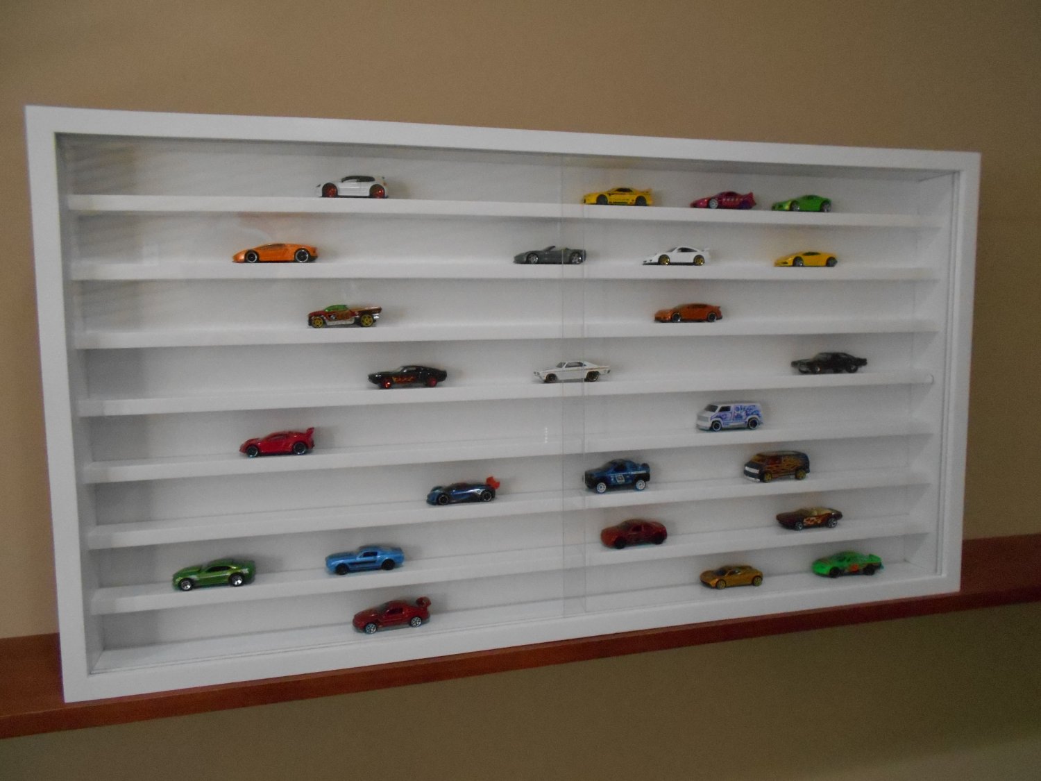 Showcase, Wall Display case cabinet shelves for collectibles (cars ...