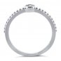 .925 Sterling Silver Ring size 4 CZ Kids Midi Solitaire Ladies Fashion New x56