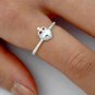 .925 Sterling Silver Ring size 4 Designer Claddagh Womens Ladies Kids New p74