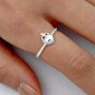 .925 Sterling Silver Ring size 4 Designer Claddagh Womens Ladies Kids New p74