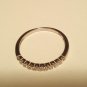 .925 Sterling Silver Ring size 9 CZ Midi Ladies Band Knuckle Thumb New x73