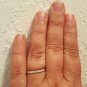 .925 Sterling Silver Ring size 9 CZ Midi Ladies Band Knuckle Thumb New x73