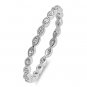 .925 Sterling Silver Ring CZ Infinity Ladies Knuckle Midi Thumb Size 7 New x10