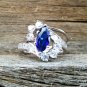 .925 Sterling Silver Wedding Ring Set CZ Engagement Bridal Ladies Size 8 New z44