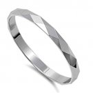 .925 Sterling Silver Ring size 3 Diamond Band Kids Ladies Midi Knuckle New pp14