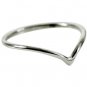.925 Sterling Silver Ring Size 4 Chevron Midi Band Knuckle Thumb Ladies toe New