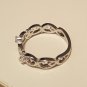 .925 Sterling Silver Ring size 5 CZ Kids Midi Ladies Fashion Knuckle New x72