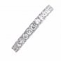 .925 Sterling Silver Ring Size 9 CZ Wedding Band Bridal Engagement Eternity v45
