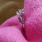 .925 Sterling Silver Wedding ring set size 9 CZ Engagement Bridal New w14