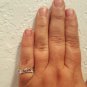 .925 Sterling Silver Ring size 9 CZ Midi Ladies Celtic Eternity Knuckle New x72