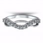 .925 Sterling Silver Ring Size 8 CZ Round Cut Wedding Band Engagement New x03