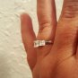 .925 Sterling Silver Ring CZ Wedding Engagement Bridal Size 6 Ladies New v25