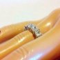 .925 Sterling Silver ring CZ WEDDING Engagement Bridal Ladies Size 7 New v55