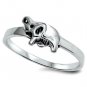 .925 Sterling Silver Ring size 4 Unique Baby Elephant Kids Ladies Womens New p75