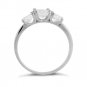 .925 Sterling Silver Ring size 9 CZ Engagement Wedding Fashion Ladies New pv25