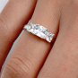 .925 Sterling Silver Ring size 9 CZ Engagement Wedding Fashion Ladies New pv25