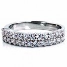 .925 Sterling Silver Wedding  Ring Band CZ Engagement Stackable Size 9 New v38