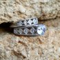 .925 Sterling Silver Wedding Set CZ Engagement Ring Ladies Bridal Size 6 New z54