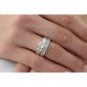 925 Sterling Silver Wedding Ring Set CZ Round cut Engagement Size 5 New z28