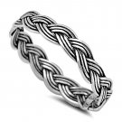 .925 Sterling Silver Ring size 9 Heart Midi Knuckle Fashion Thumb Ladies New p59