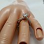 .925 Sterling Silver Wedding set size 9 CZ Round cut Engagement Ring New w91