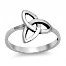 .925 Sterling Silver Ring size 8 Celtic Triad Triquetra Thumb Knuckle New p55