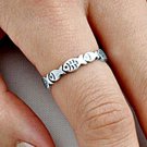 .925 Sterling Silver Ring size 5 Christian Fish Midi Ladies Womens Kids New p87