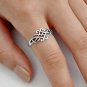 .925 Sterling Silver Ring size 13 Celtic Triad Triquetra Ladies Trinity New pp33