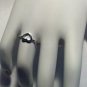 .925 Sterling Silver Ring Size 1 Heart Kids Baby Band Open Toe Pinky New b57