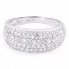 .925 Sterling Silver Ring CZ Round Cut Wedding Band Engagement Size 9 New r38