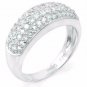 .925 Sterling Silver Ring CZ Round Cut Wedding Band Engagement Size 9 New r38