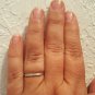 .925 Sterling Silver Ring size 5 CZ Kids Midi Ladies Knuckle Thumb Tiny New x74