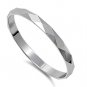 .925 Sterling Silver Ring size 4 Diamond Band Kids Ladies Midi Knuckle New pp14