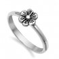 .925 Sterling Silver Ring size 5 Rose Flower Midi Kids Ladies Knuckle New p76