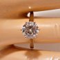 .925 Sterling Silver Ring Size 9 CZ Round Cut Engagement Wedding Bridal New r21