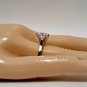 .925 Sterling Silver Ring Size 9 CZ Round Cut Engagement Wedding Bridal New r21