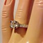 .925 Sterling Silver Ring Size 7 CZ Round Cut Engagement Wedding Bridal New r48