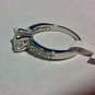 .925 Sterling Silver Ring Size 7 CZ Round Cut Engagement Wedding Bridal New r48