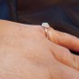 .925 Sterling Silver Ring size 5 CZ HEART Midi Engagement Promise Bridal r82