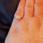.925 Sterling Silver Ring size 5 CZ HEART Midi Engagement Promise Bridal r82