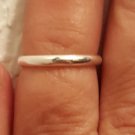 .925 Sterling Silver Ring Size 4 Kids Ladies Midi Baby Boy Band New toe pinky