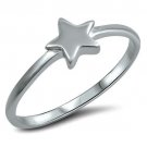 .925 Sterling Silver Ring Star Midi Knuckle Kids Ladies size 5-10 Thumb New j04