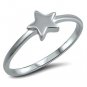 .925 Sterling Silver Ring Star Midi Knuckle Kids Ladies size 5-10 Thumb New j04