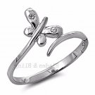 .925 Sterling Silver Ring CZ Butterfly Wrap Midi Thumb Knuckle Size 10 New r80