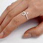 925 Sterling Silver Ring Butterfly Midi Knuckle Thumb Ladies Size 11 New p99