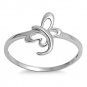 925 Sterling Silver Ring Butterfly Midi Knuckle Thumb Ladies Size 11 New p99