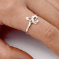 .925 Sterling Silver Ring size 9 Butterfly Knuckle Fashion Kids Ladies New p91